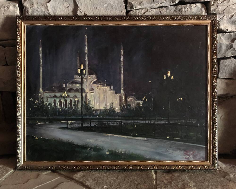 Картина Ночь. Сердце Чечни