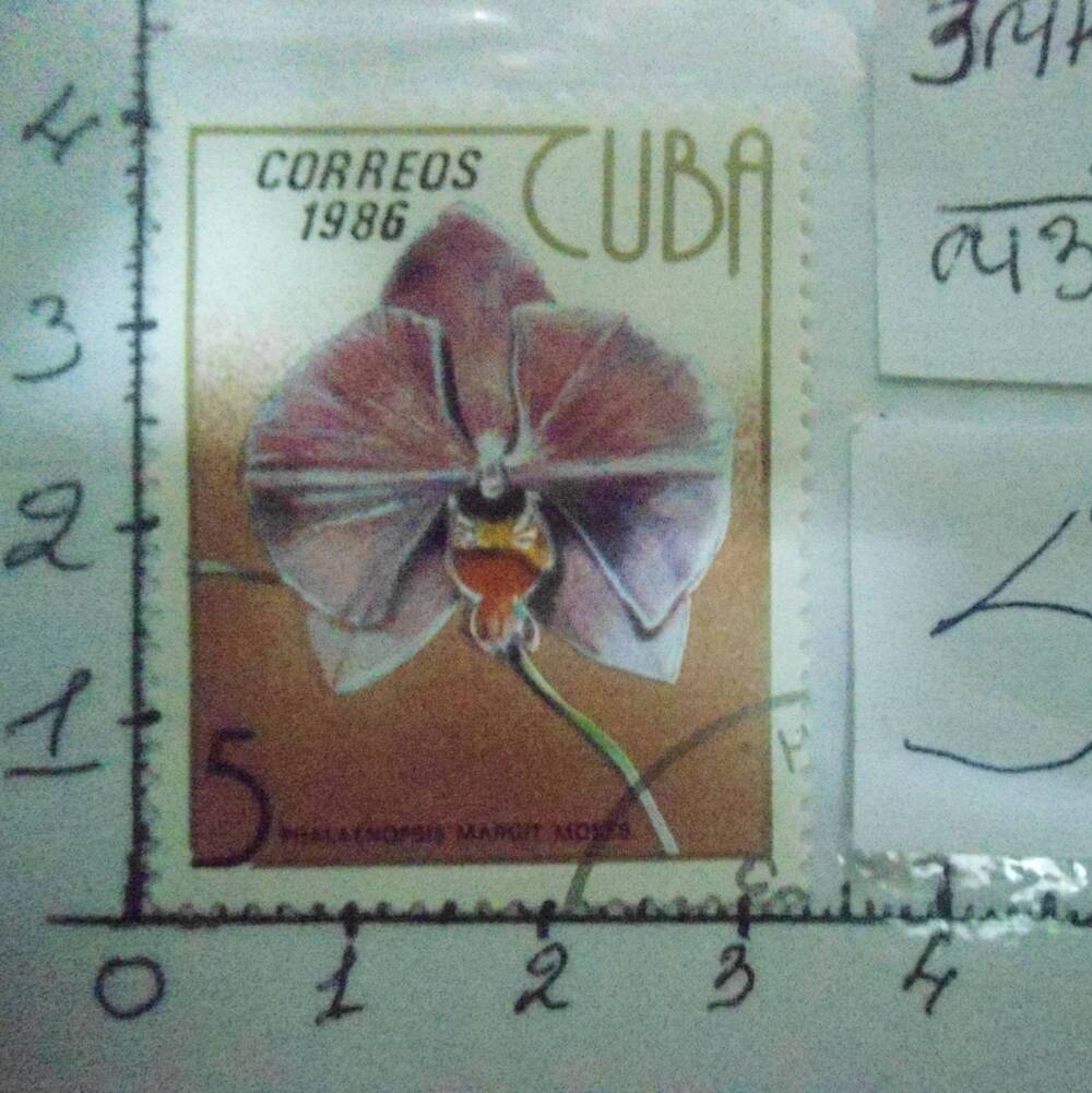 Почтовая марка  CUBA CORREOS 5