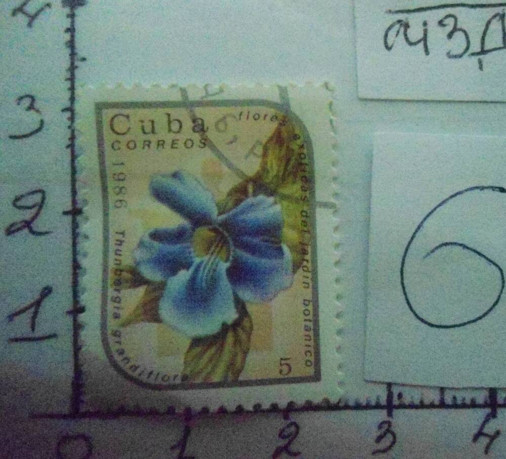 Почтовая марка  CUBA CORREOS 5