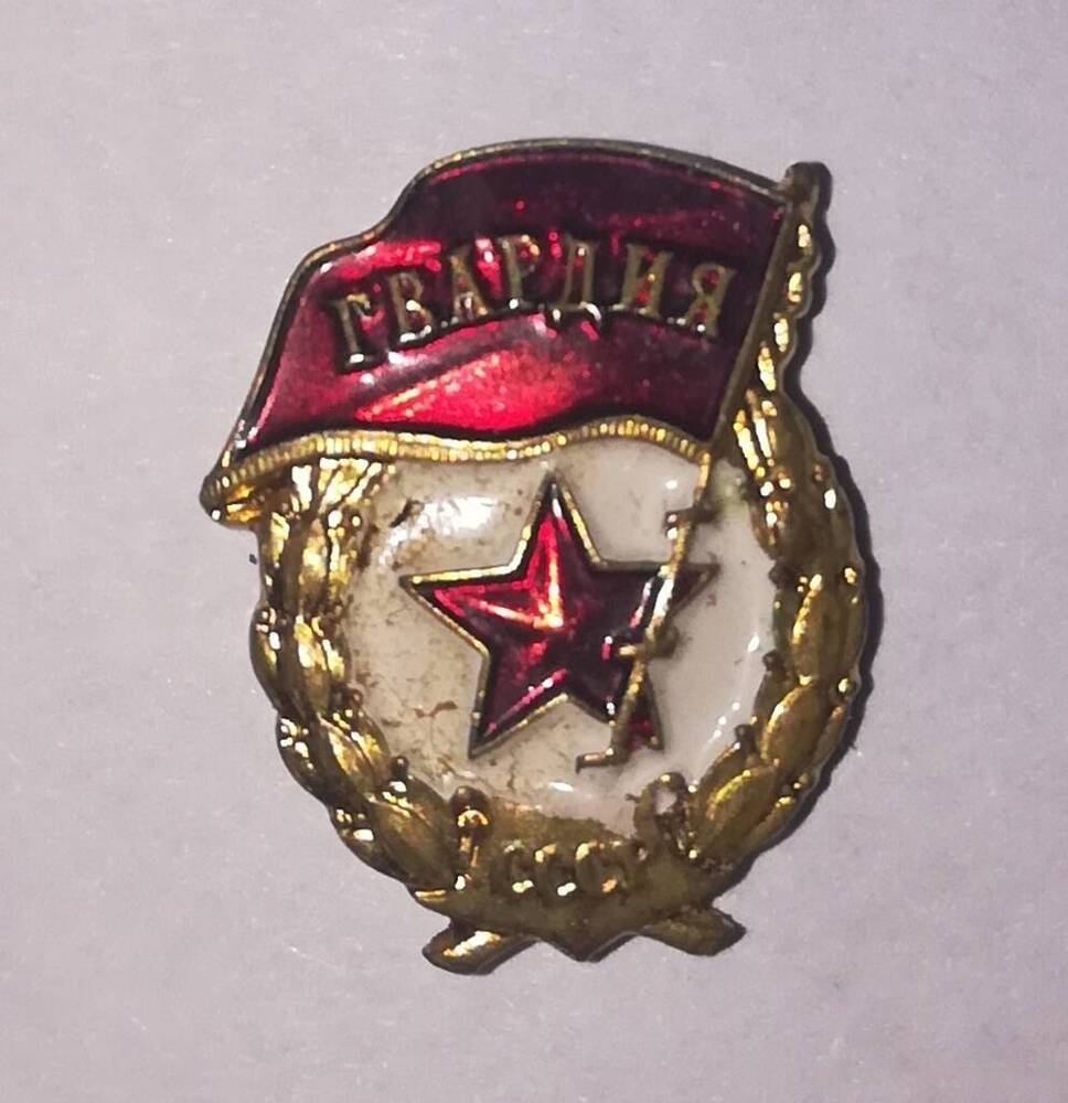 Знак фрачный «Гвардия» Леонова И.А. 