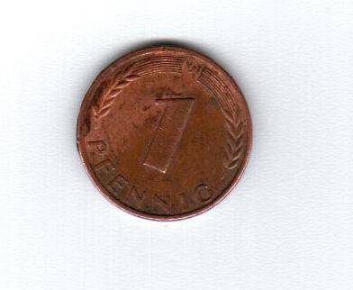 Монета 1 Pfenning