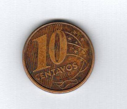 Монета 10 centavos
