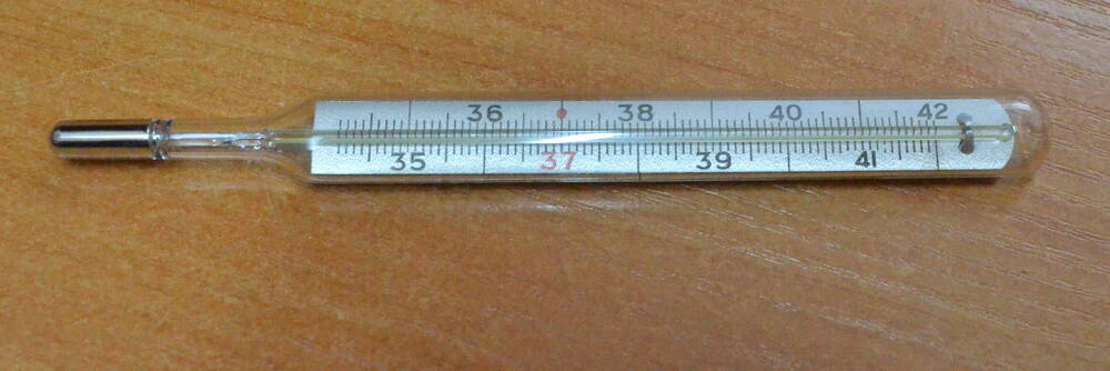 Термометр ртутный, для определения температуры тела