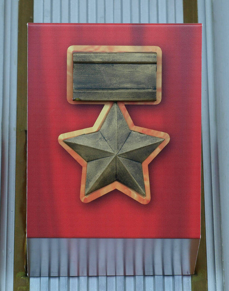 Медаль Красная Звезда города-героя Новороссийска, настенная (бутафория)
