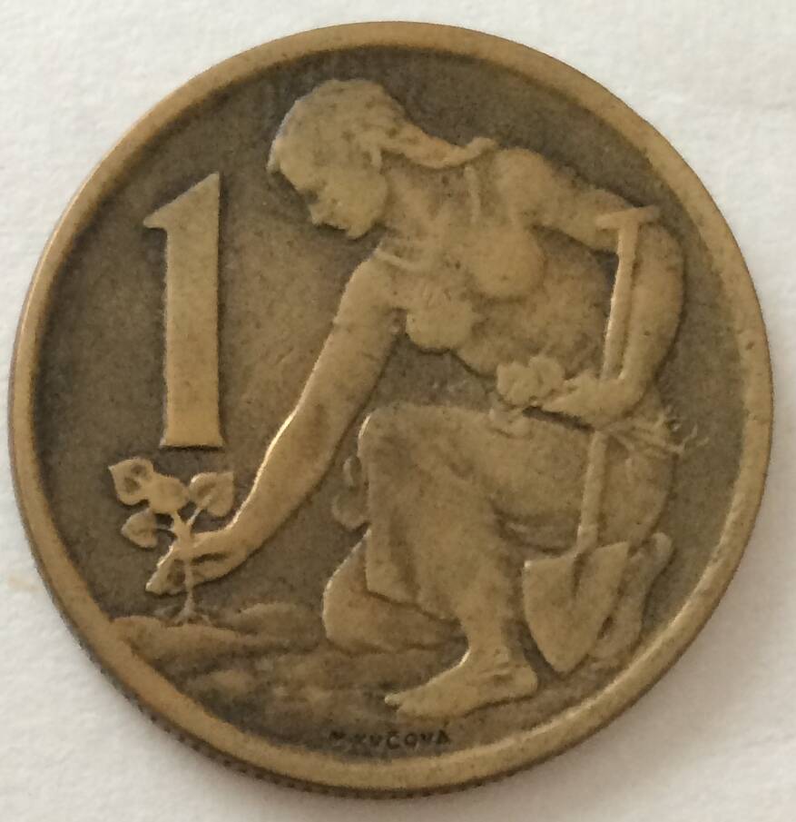 Монета 1 крона, 1962 год, ЧССР