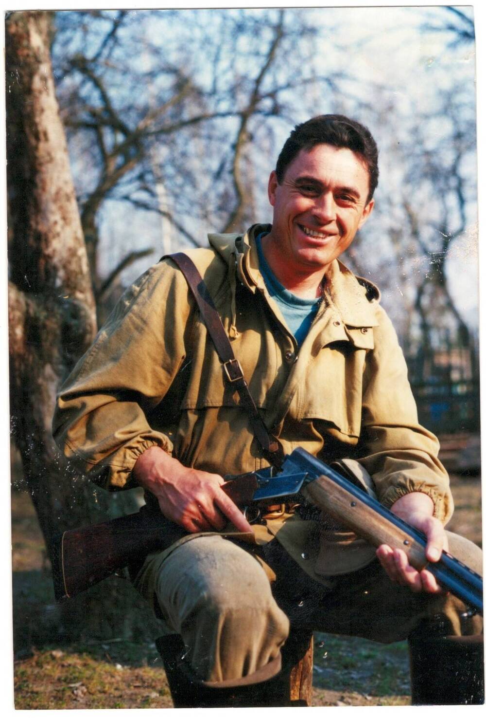 Фото. Полуничев Анатолий Сергеевич на охоте. Апрель, 1997 г.