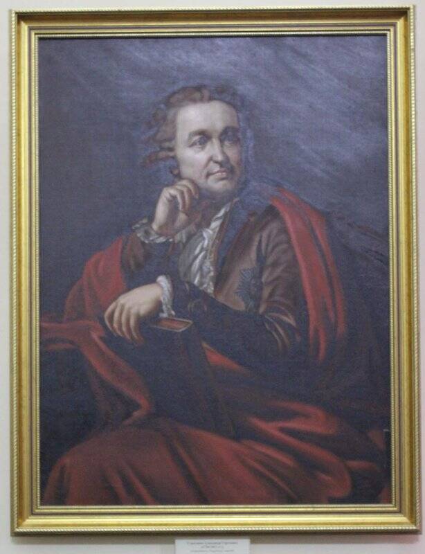 Картина. Портрет графа П.А. Строганова (копия с картины худ. И.Б. Лампи.)
