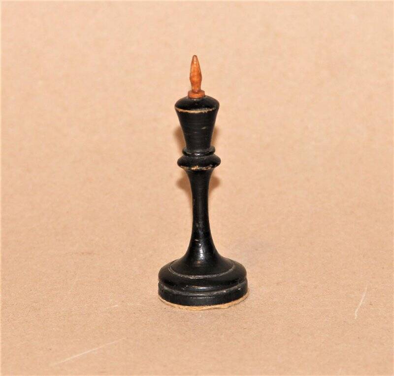 Фигура шахматная - Король черный, из набора шахмат