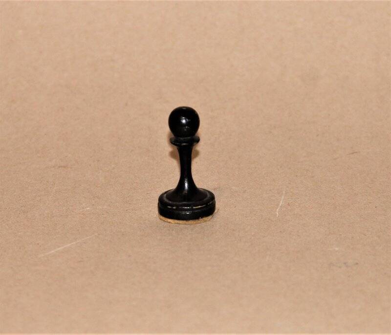 Фигура шахматная Пешка черная, из набора шахмат