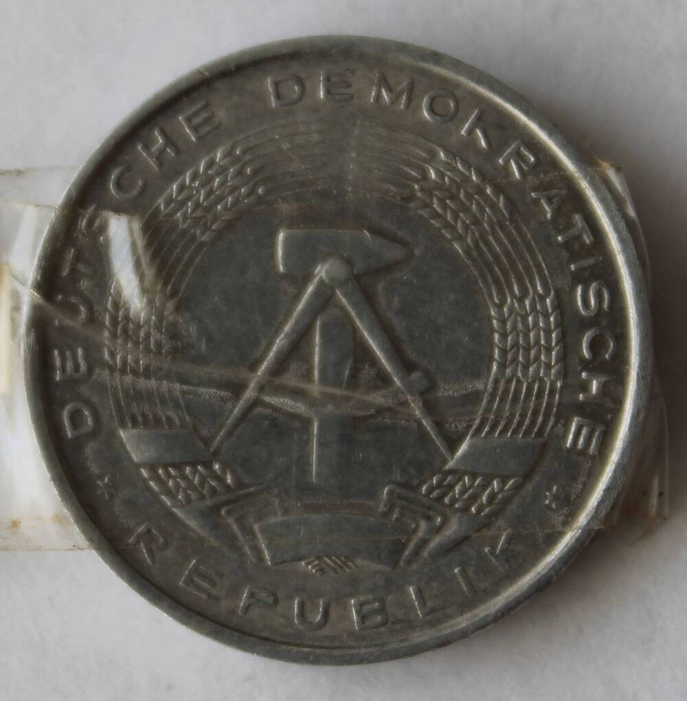 Монета ГДР 10 пфеннигов, 1968г.