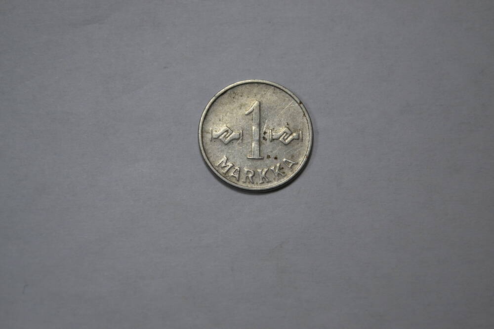 Монета. Финляндская Республика. 1 марка 1954 г.