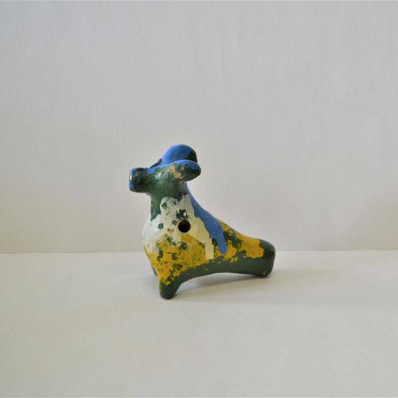 Игрушка глиняная Баран, свистулька