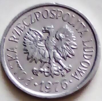 Монета 10 грошей 1976 год, ПНР