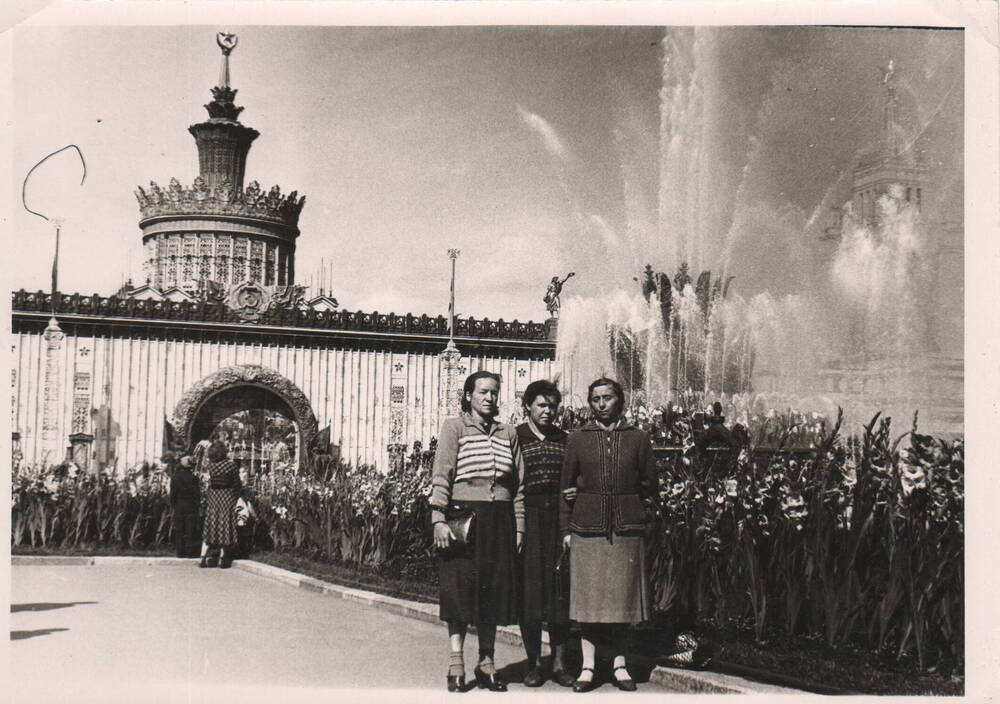 Фото.Козловцева Полина Семенова, участница выставки ВДНХ СССР, 1957г.