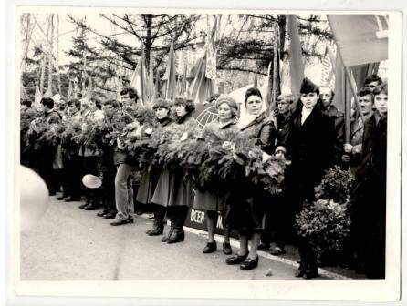 фотография. 9 мая 1987 года п. Абан