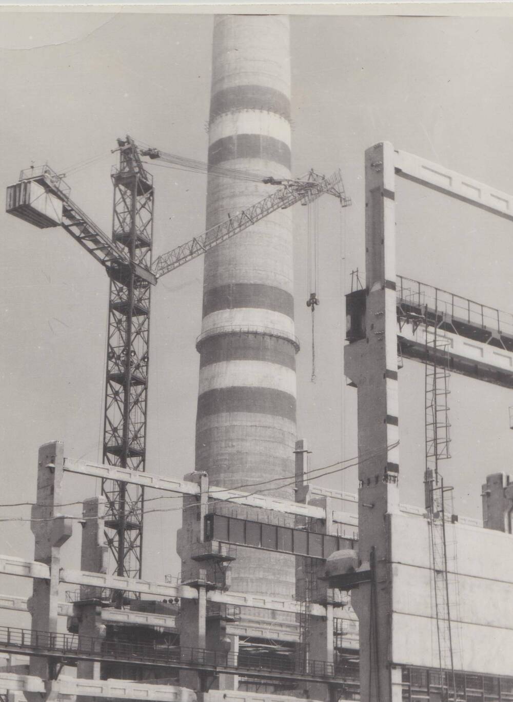 Фотография объектов строительства ГРЭС-2 1961г, 1958 (начало строительства ТЭЦ) фотограф неизвестен