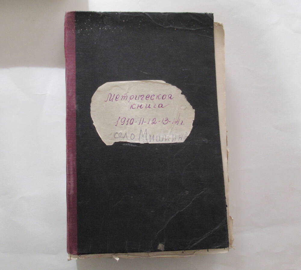 Метрическая книга. Село Мишкино 1910-1914 гг.