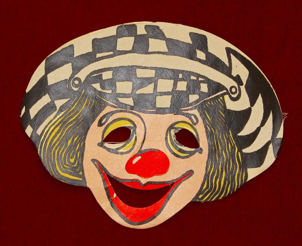 Маска карнавальная детская Клоун
