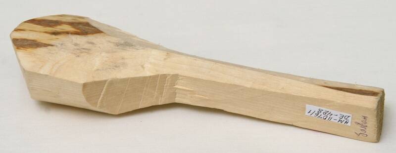 Заготовка №1 для изготовления деревянной ложки с хохломской росписью - болван.