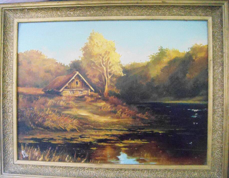 Картина в раме Осенний пейзаж. Автор Макарова О.Б.