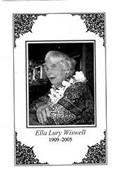 Буклет Ella Lury Wiswell 1909-2005