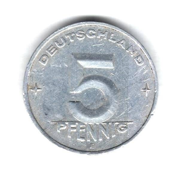 Монета. 5 пфеннигов