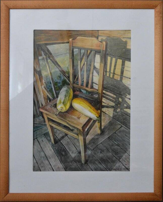  «Дедушкин стул». Рисунок в раме