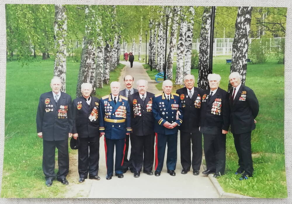 Фото встреча участников ВОВ в связи с 55 - летием победы