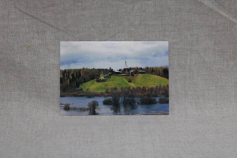 Открытка «Панорама Мезенского сектора музея». из комплекта открыток «Малые Карелы».