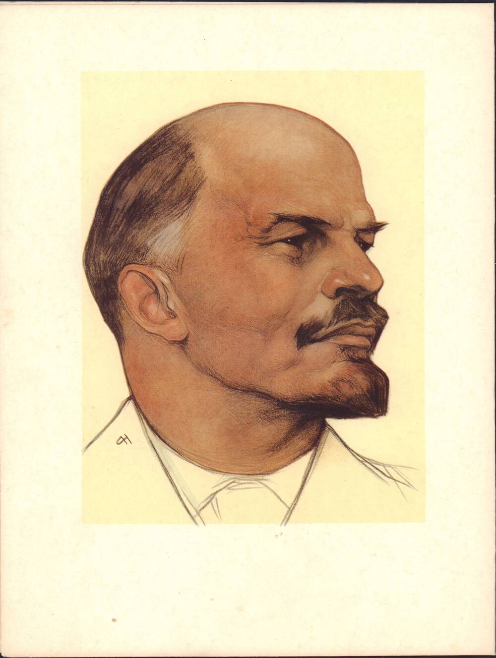 Портрет Ленина профиль