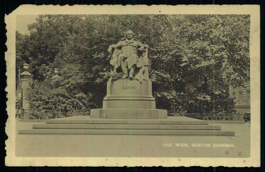 Wien, Goethe Denkmal. (Вена Памятник Гете).