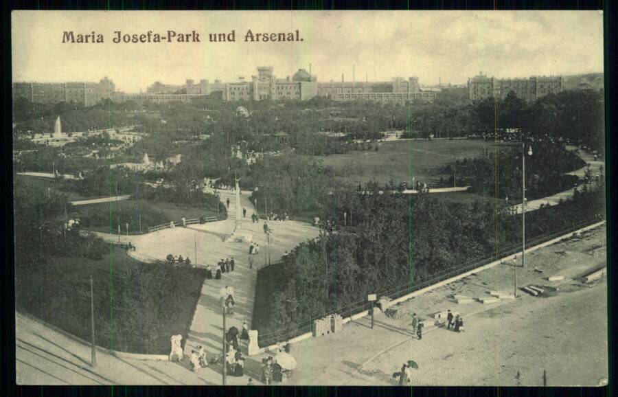 Maria Josepha-Park und Arsenal. ([Вена]. Парк Марии Жозефы и Арсенал).