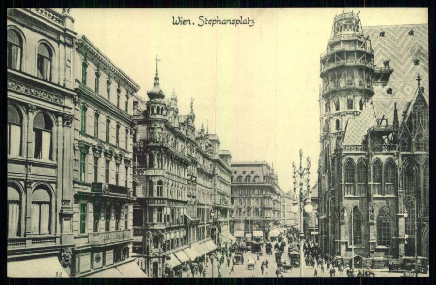 Wien, Stephanplatz. (Вена. Стефанплатц).