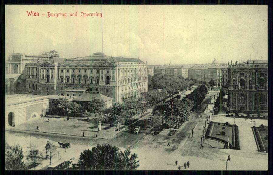 Wien - Burgring und Opernring. (Вена. Бургринг и Опернринг).