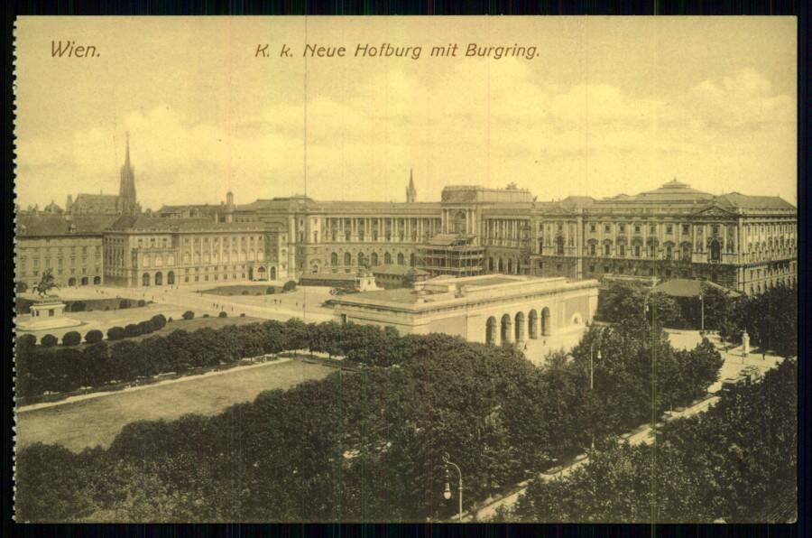 Wien. // K k. Neue Hofburg mit Burgring. (Вена. Новый Хофбург и Бургринг).