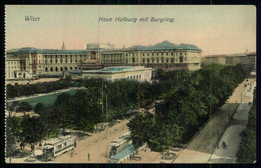 Wien // Neue Hofburg mit Burgring. (Вена. Новый Хофбург и Бургринг).