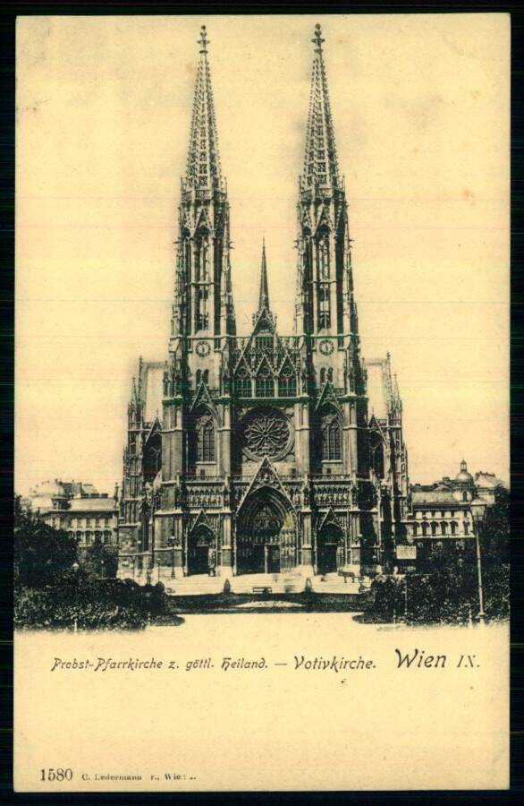Wien IX. // Probst-Pfarrkirche z. gottlichen Heiland. - Votivkirche. // (Вена. Пасторская церковь - Вотивная церковь).