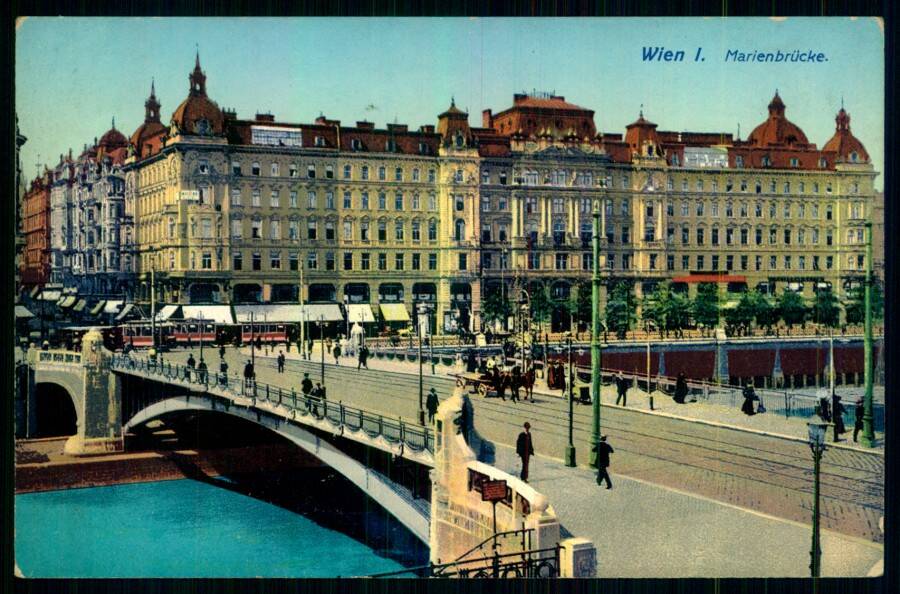 Wien I. Marienbrucke. (Вена. Мариинский мост).