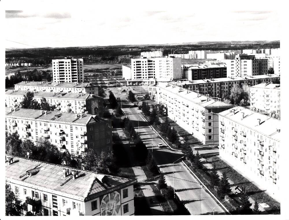 Фото: вид города (вид сверху)