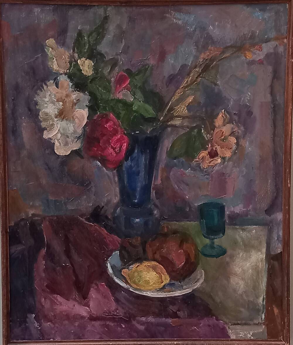 Картина Натюрморт с синей вазой