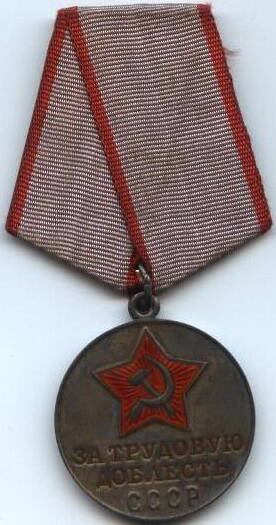 Медаль
«За трудовую доблесть» Ряжских А.С.