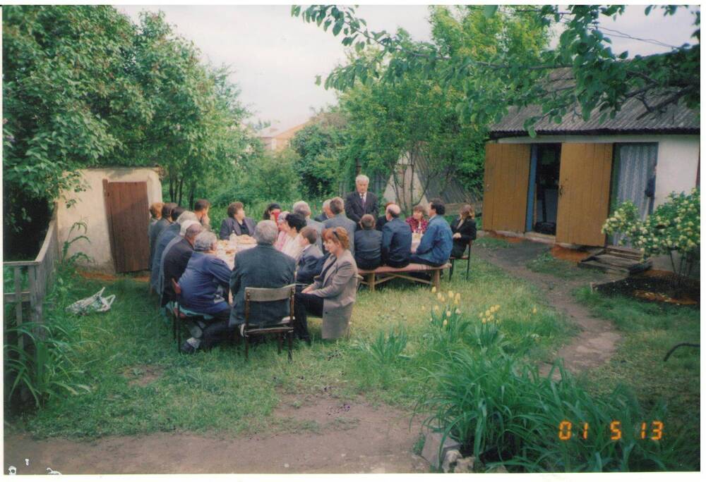 Фото открытие Дома - мемориала А.М. Кищенко 13.05.2001 год.