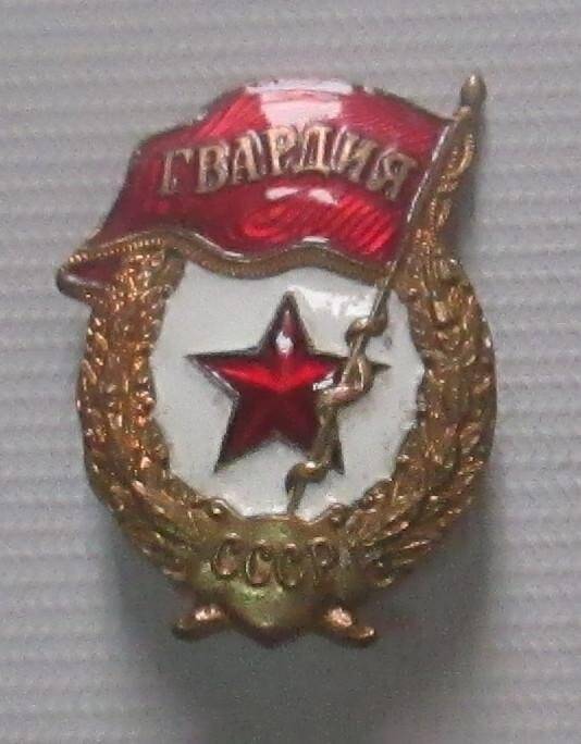 Знак Сальцына И.П. «Гвардия». СССР