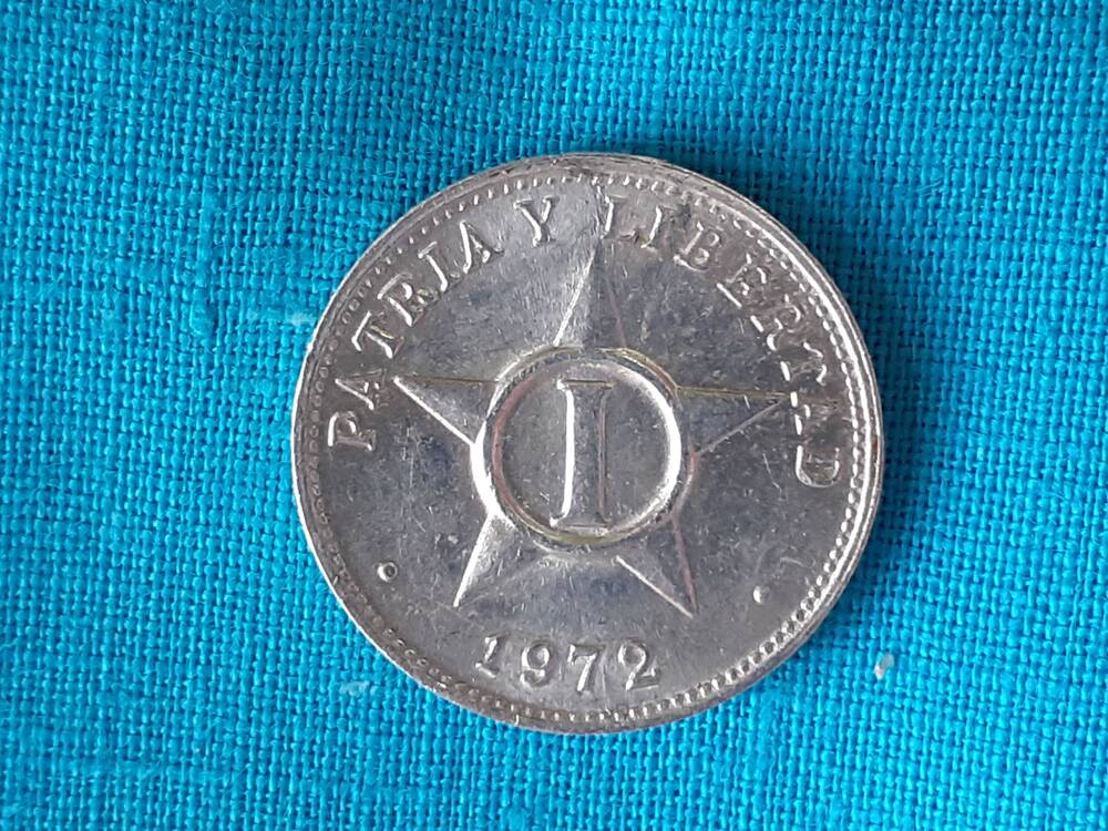 Монета 1 CENTAVO 1972 г.  