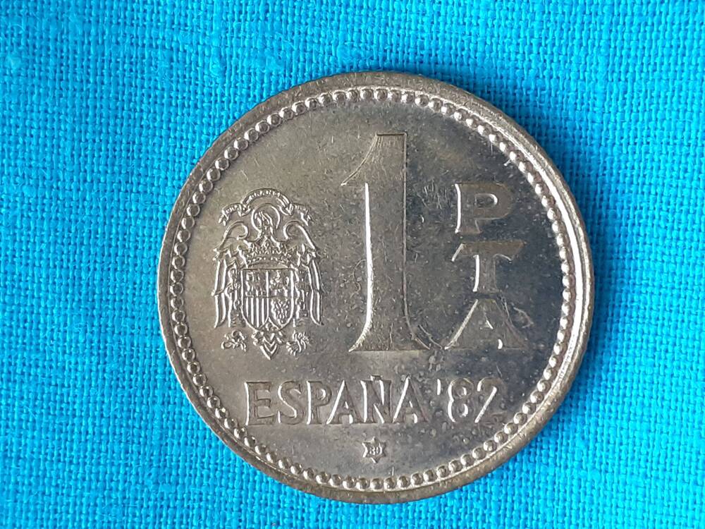Монета 1 PTA  1980 г.