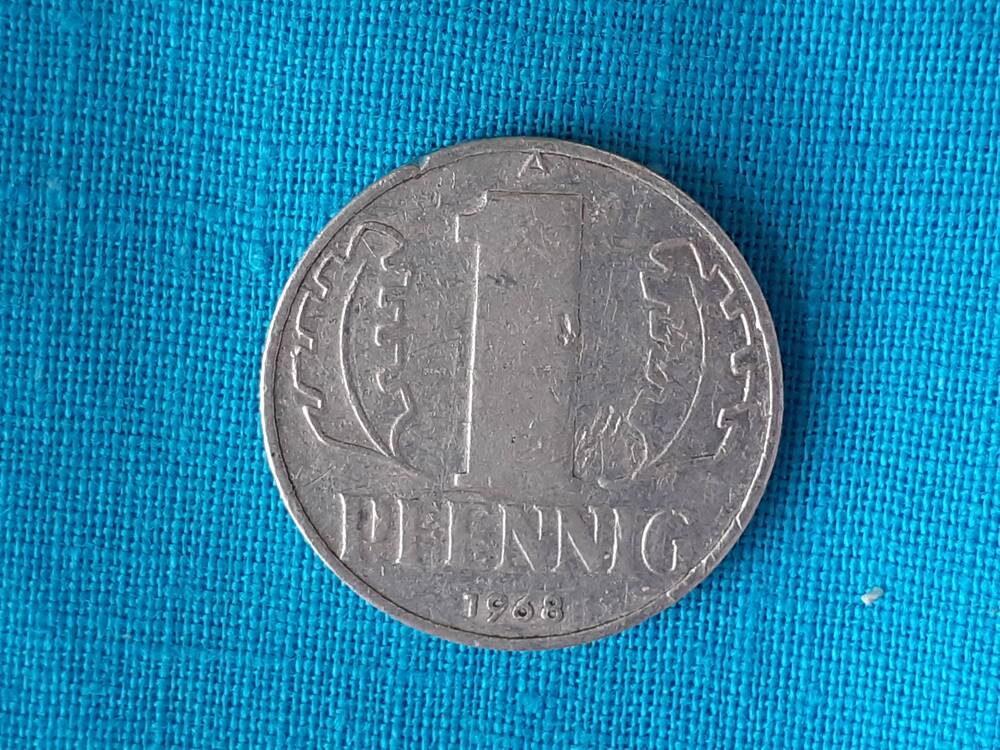 Монета 1 PFENNIG 1968 г.