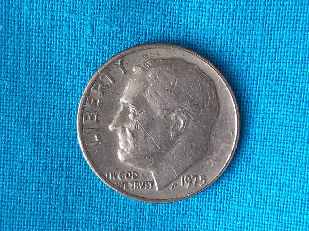 Монета ONE DIME 1975 г.