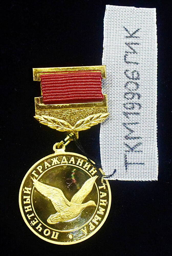 Знак нагрудный  «Почётный гражданин Таймыра» Киргизова Климента Максимовича