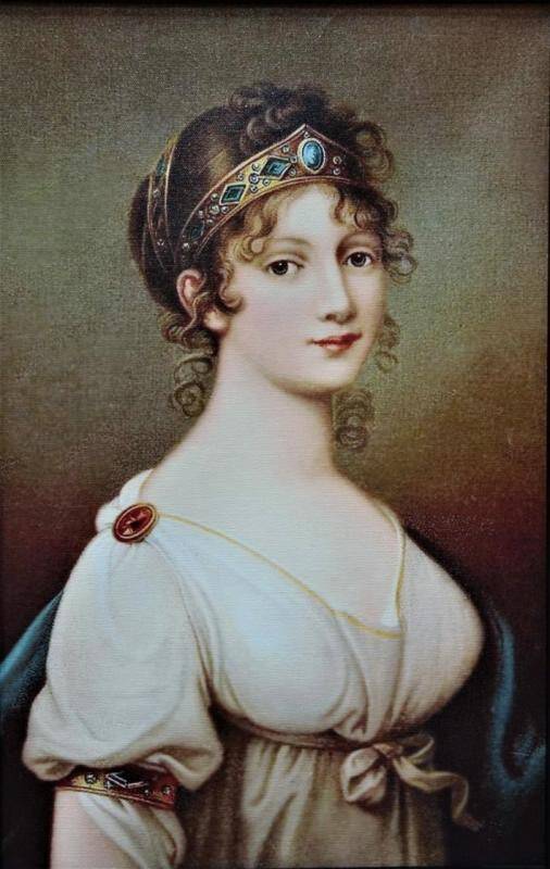 Фотопечать на холсте. Портрет королевы Луизы (копия).