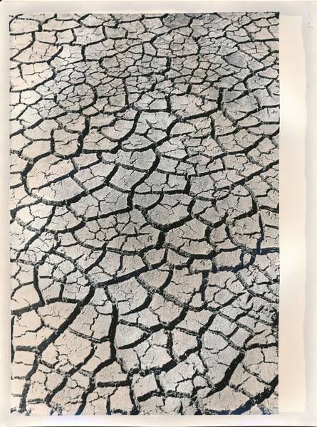 Фотография «Природа Забайкалья. Высохшая грязь на обмелевшем участке озера Угдан»